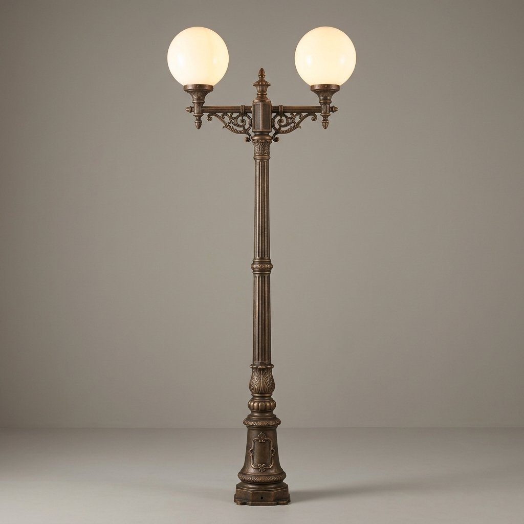Double Globe Street Light